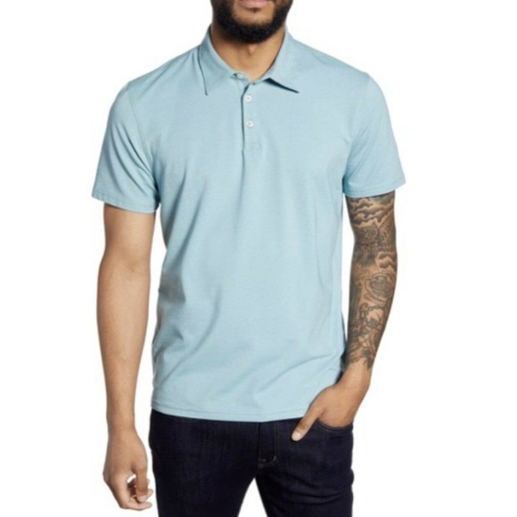 Zachary Prell Classic  Fit Aqua Polo Shirt XXL - Picture 1 of 10
